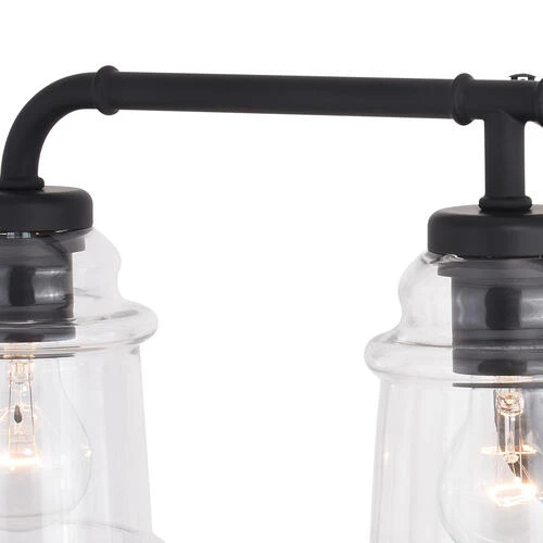 Flash Sale ✨ Patriot Lighting® Toledo Matte Black 3 Light Vanity Light 💯 4 Flash Sale ✨ Patriot Lighting® Toledo Matte Black 3 Light Vanity Light 💯 - Image 2