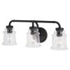 Flash Sale ✨ Patriot Lighting® Toledo Matte Black 3 Light Vanity Light 💯 -Patriot Light Store W0350