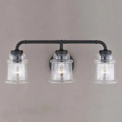 Flash Sale ✨ Patriot Lighting® Toledo Matte Black 3 Light Vanity Light 💯 14 Flash Sale ✨ Patriot Lighting® Toledo Matte Black 3 Light Vanity Light 💯 -Patriot Light Store W0350 5