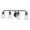 Buy 💯 Patriot Lighting® Toledo Matte Black 4 Light Vanity Light ✨ -Patriot Light Store W0351