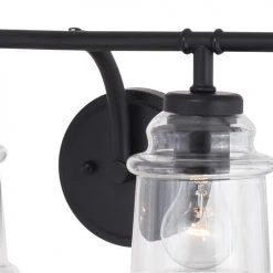 Buy 💯 Patriot Lighting® Toledo Matte Black 4 Light Vanity Light ✨ 11 Buy 💯 Patriot Lighting® Toledo Matte Black 4 Light Vanity Light ✨ -Patriot Light Store W0351 2