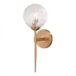 New 💯 Patriot Lighting® Olson Natural Brass 1 Light Wall Light ✨