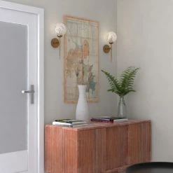 New 💯 Patriot Lighting® Olson Natural Brass 1 Light Wall Light ✨ -Patriot Light Store W0353 L1