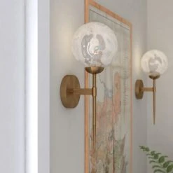 New 💯 Patriot Lighting® Olson Natural Brass 1 Light Wall Light ✨ -Patriot Light Store W0353 L2