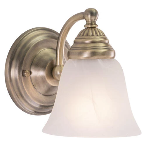 Brand new ⌛ Patriot Lighting® Standford Antique Brass 1 Light Vanity Light ⭐ 3 Brand new ⌛ Patriot Lighting® Standford Antique Brass 1 Light Vanity Light ⭐
