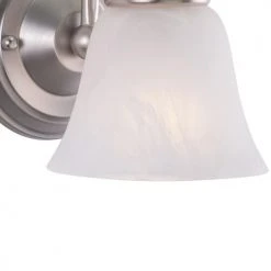 Best Pirce 👍 Patriot Lighting® Standford Brushed Nickel 1 Light Vanity Light ✨ -Patriot Light Store WL35121BN 3