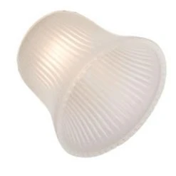 Outlet 🔥 Turn Of The Century Patriot Lighting® Frosted Ribbed Bell Replacement Glass With 2-1/4" Fitter 🥰