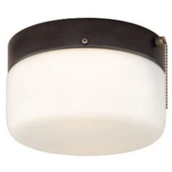 Outlet 😀 Patriot Lighting® Drum Bronze 2-Light Flush Mount Ceiling Light 🥰