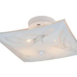 Budget ⭐ Patriot Lighting® Harvest White 2-Light Semi-Flush Mount Ceiling Light 💯