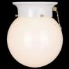 Outlet 🤩 Patriot Lighting® Amity White 1-Light Flush Mount Ceiling Light 🌟 -Patriot Light Store vx cc3806pcw