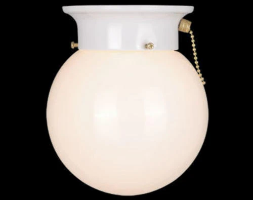 Outlet 🤩 Patriot Lighting® Amity White 1-Light Flush Mount Ceiling Light 🌟 3 Outlet 🤩 Patriot Lighting® Amity White 1-Light Flush Mount Ceiling Light 🌟