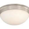 Best Sale 🎁 Patriot Lighting® Tertial II Brushed Nickel 2-Light Flush Mount Ceiling Light 👏 -Patriot Light Store vx cc54414bn
