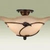 Outlet 🔥 Patriot Lighting® Vine Oil Shale 2-Light Semi-Flush Mount Ceiling Light ⌛