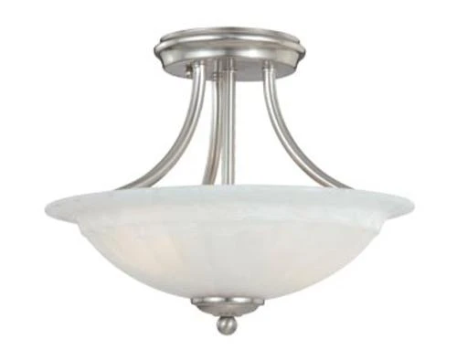 Discount ⭐ Patriot Lighting® Savvy Satin Nickel 2-Light Semi-Flush Mount Ceiling Light ✔️ 3 Discount ⭐ Patriot Lighting® Savvy Satin Nickel 2-Light Semi-Flush Mount Ceiling Light ✔️