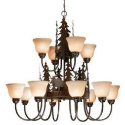 Flash Sale 🔔 Patriot Lighting® Yellowstone 12-Light Burnished Bronze Chandelier ❤️