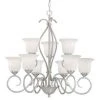 Promo 😀 Patriot Lighting® Samantha 9-Light Satin Nickel Chandelier 🥰 -Patriot Light Store vx ch57509sn