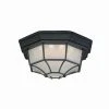Deals ✔️ Patriot Lighting® Caine Textured Black LED Outdoor Flush Mount Ceiling Light 🔥 -Patriot Light Store vx of4923tb