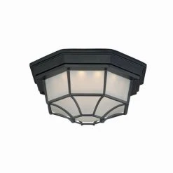 Deals ✔️ Patriot Lighting® Caine Textured Black LED Outdoor Flush Mount Ceiling Light 🔥