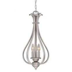 Brand new ⌛ Patriot Lighting® Monrovia Brushed Nickel 3-Light Pendant 🤩