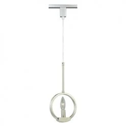 Discount ✔️ Patriot Lighting® Venetian 6.5" Satin Nickel 1-Light Track Light Pendant 😀