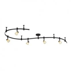 Buy ✔️ Patriot Lighting® Emma 5-Light Bronze Flexible Track Lighting Set 🌟
