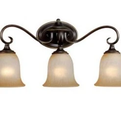 Deals ✨ Patriot Lighting® Mavis Oil-Brushed Bronze With Gold Accent 3-Light Vanity Light ✔️