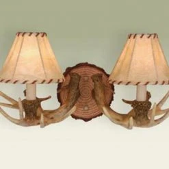 Buy ✔️ Patriot Lighting® Lodge 2-Light Noachian Stone Indoor Wall Light 🧨