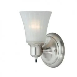 Best Sale 🥰 Patriot Lighting® Anthony 1-Light Satin Nickel Indoor Wall Light 🎉